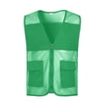 thumbnail image 1 of Homenesgenics Yellow Jackets Vest Women's Tank Tops Outdoor Fishing Travel Hiking V-Neck Reflective Safety Vest Green XXXXL, 1 of 4