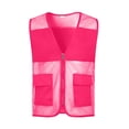 thumbnail image 1 of Homenesgenics Yellow Jackets Vest Women's Tank Tops Outdoor Fishing Travel Hiking V-Neck Reflective Safety Vest Pink XXL, 1 of 4
