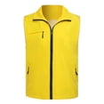 thumbnail image 1 of Homenesgenics Yellow Jackets Vest Women's Tank Tops Outdoor Fishing Travel Hiking V-Neck Reflective Traffic Vest Yellow XXL, 1 of 4