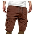 thumbnail image 1 of HomenesgenicsMens Shorts Athletic with Pockets Men's Plus Size Cargo Shorts Multi-Pockets Relaxed Summer Beach Shorts Pants, 1 of 5