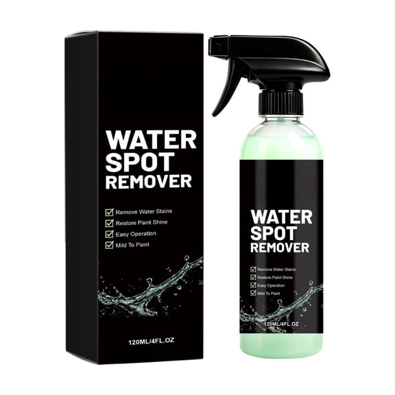 Homenest 120ml Car Water Stain Remover Hard Water Spot Cleaner for Auto Paint Glass Chrome Spray & Wipe Limescale Remover
