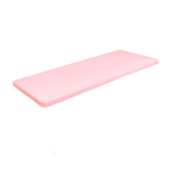 Homenest Elastic Fitted Tablecloth Waterproof 60x30 Inch Wrap Around Cover for Picnic BBQ Camping Outdoor Table Reusable Washable,Pink