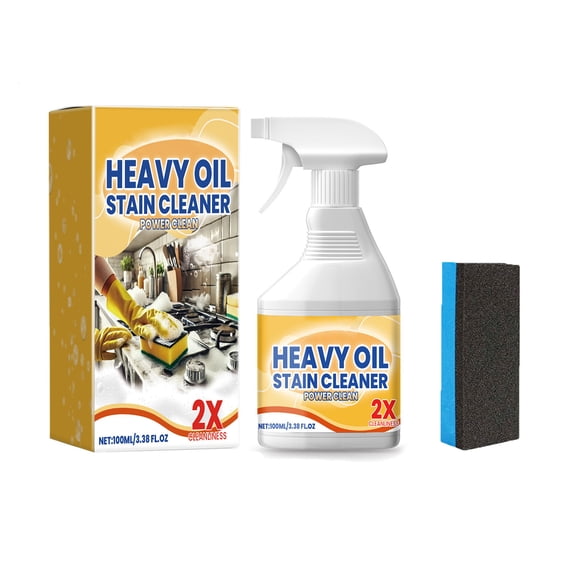 Homenest Kitchen Degreaser Spray Heavy Duty Oil Stain Remover for Range Hood Stove Cooktop Multi-Purpose Grease Cleaner Fast-Acting Kitchen Cleaner 100ml 1-Pack