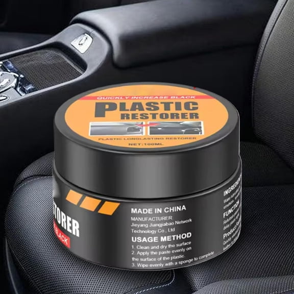 Homenest Professional Car Interior Polish & Scratch Remover Kit 100ml - Interior Scratch Repair Solution for Dashboard, Leather, Plastic Surfaces, Auto Detailing & Restoration with Sponge Applicator