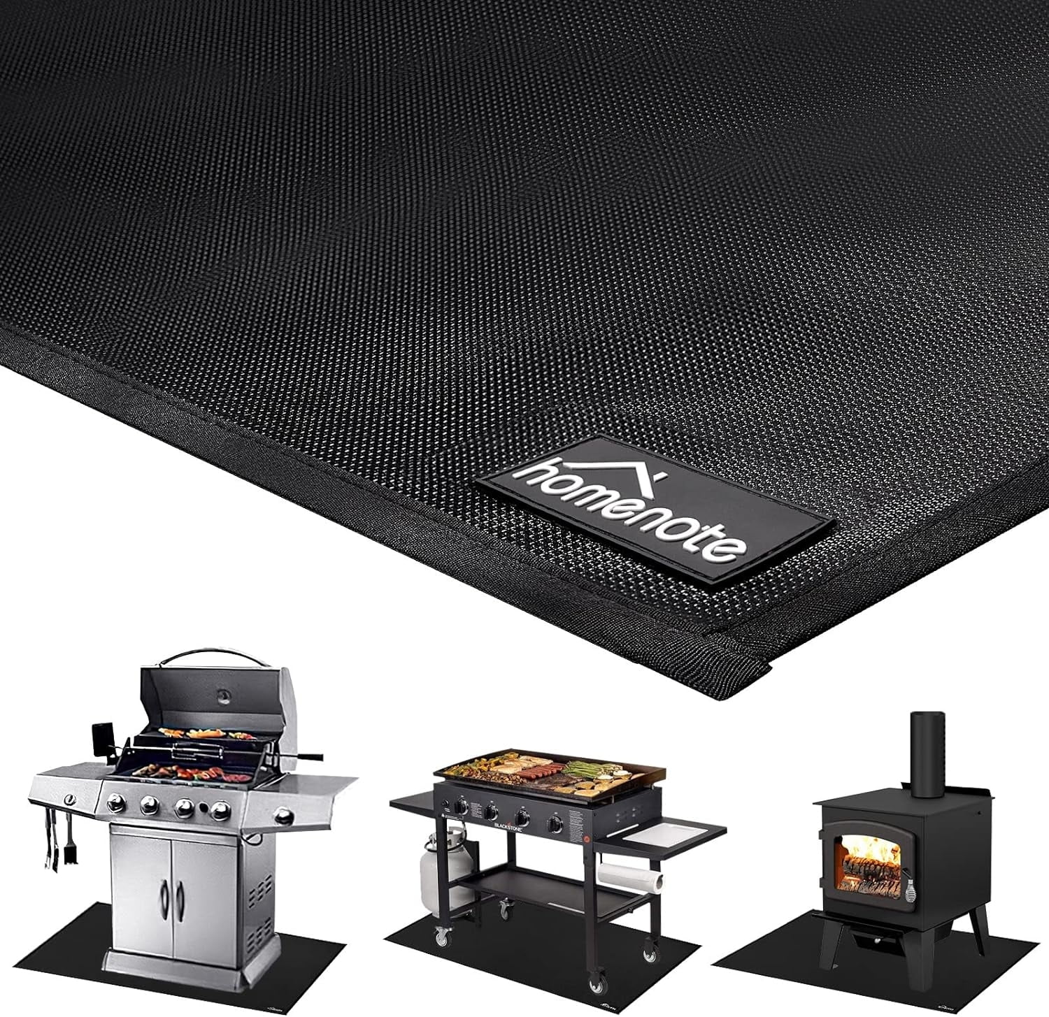 Homenote Large Under Grill Mat,Durable 36 x 65 inches Deck and Patio