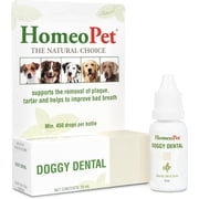 HomeoPet DOGGY DENTAL, Water Additive, Dental Care Support Drops for Dogs, 15 mL