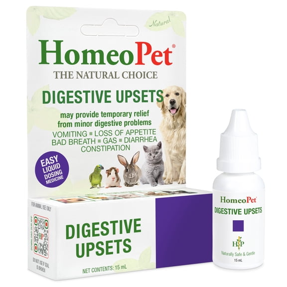 HomeoPet DIGESTIVE UPSETS Digestive Health Support Drops for Pets, 15 mL