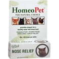 thumbnail image 1 of HomeoPet Feline Nose Relief Nasal and Sinus Health Supplement Solution for Cats, 15-Milliliter Bottle, 1 of 9