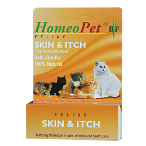 HomeoPet Feline Skin and Itch, Coat and Skin Support for Cats, 15
