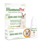 HomeoPet Feline SKIN AND ITCH Support Drops for Cats, 15 mL