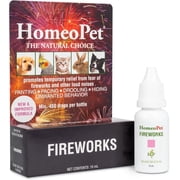 HomeoPet FIREWORKS Calming Support Drops for Pets, 15 mL