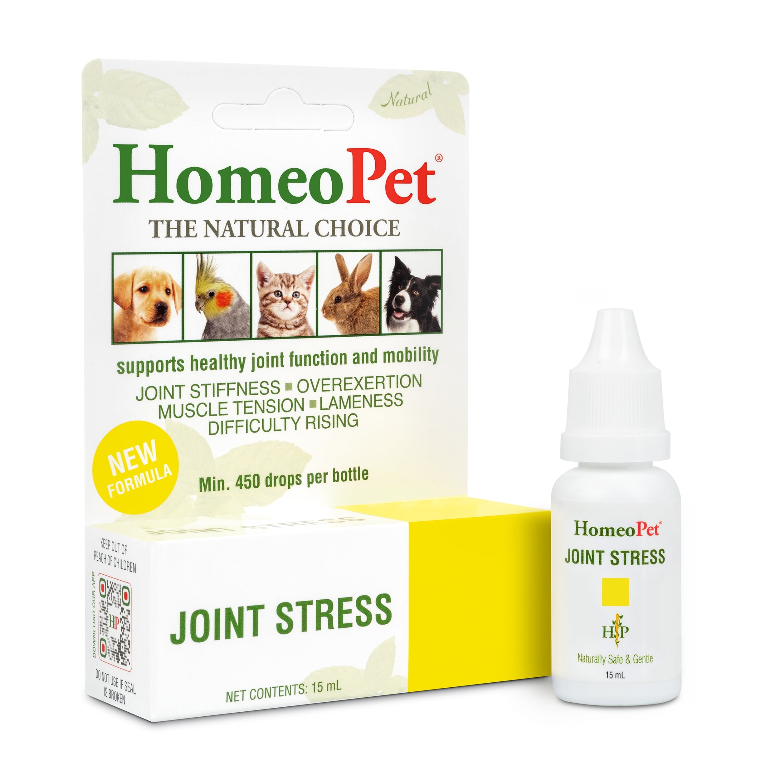 HomeoPet Joint Stress Joint Health Supplement Solution for Pets, 15-Milliliter Bottle