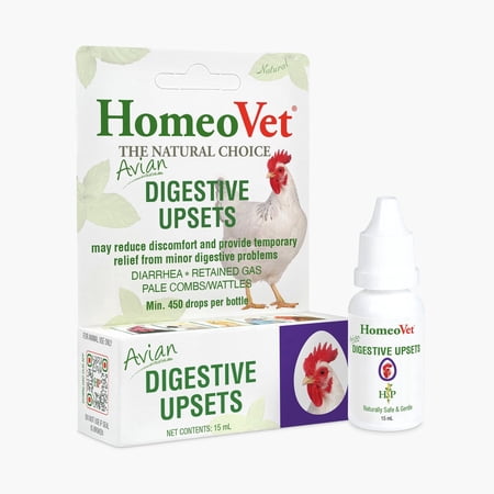 HomeoPet Avian DIGESTIVE UPSETS Digestive Health Support Drops for Birds & Chickens, 15 mL