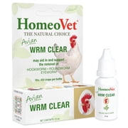 HomeoPet Avian WRM CLEAR Worm Parasite Remedy Support Drops for Birds & Chickens, 15 mL