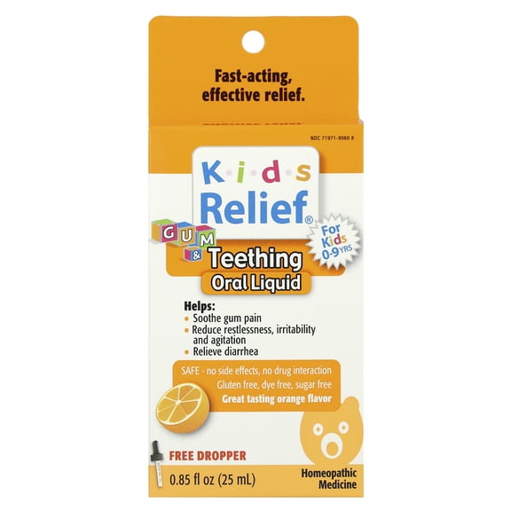 HomeoLab Kids Relief Teething Homeopathic Medicine, 0.85 Fl Oz