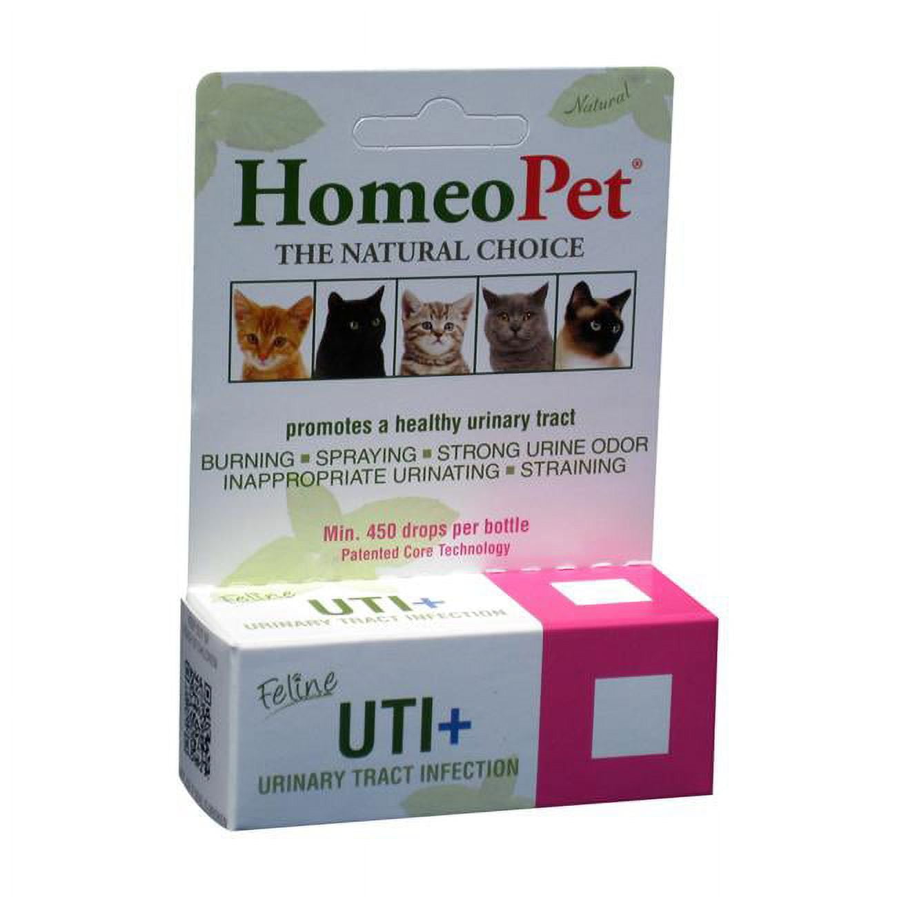 Homeopet 015HP-14765 Feline UTI Plus 450 ct Pet Drops