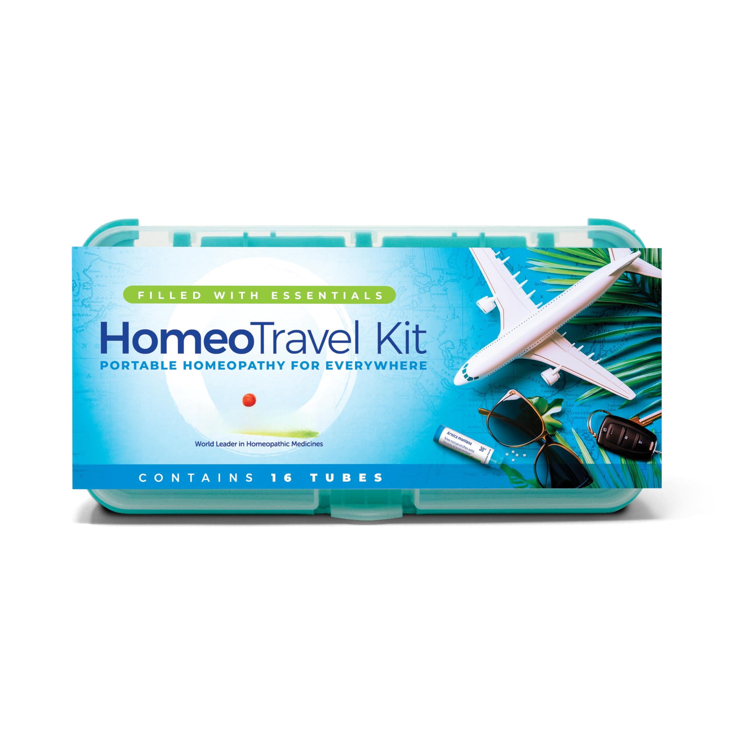 Homeotravel Travel First Aid Kit With - Filled Case (16 Tubes)
