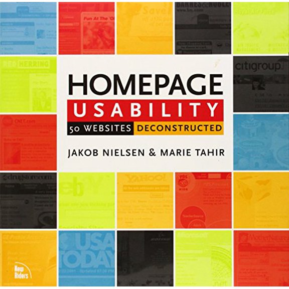 Pre-Owned Homepage Usability: 50 Websites Deconstructed, 9780735711020, 073571102X, Paperback,