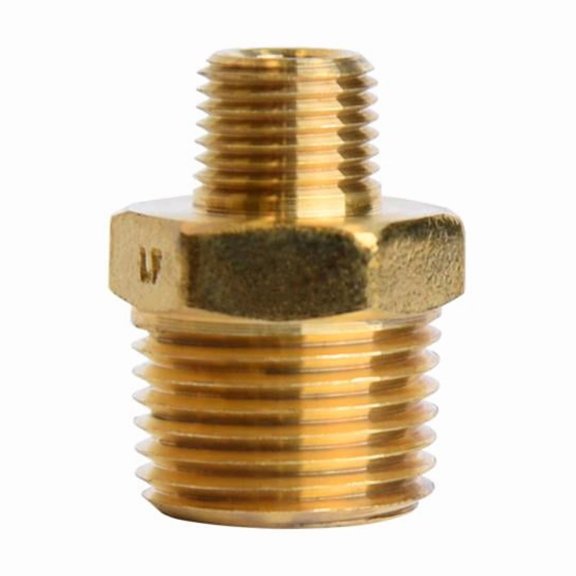3/8 in. MPT X 1/8 in. D MPT Brass Reducing Hex Nipple