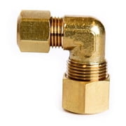 Homeplus+ 6jc121010711013 Compression 90 Degree Elbow, Brass
