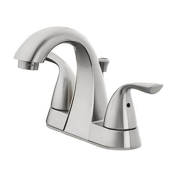 Homepointe 239952 2 Lever Handle Bathroom Faucet, Brushed Nickel - Quantity 3