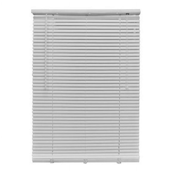 Homepointe Cordless PVC Light Filtering Mini Blind, White - 1 x 27 x 64 in.