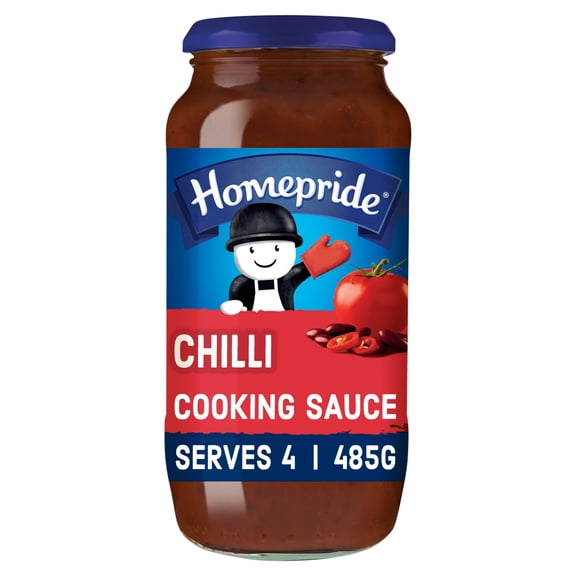 Homepride Chilli Cooking Sauce 485G, Imported from Britain