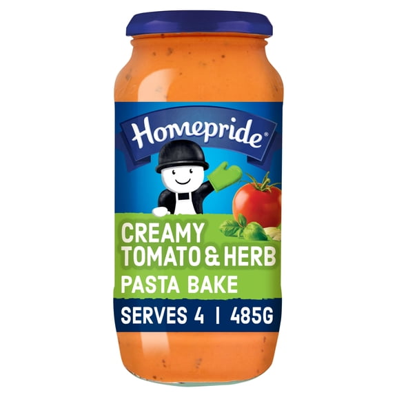 Homepride Creamy Tomato & Herb Pasta Bake Sauce 485g, Imported from Britain