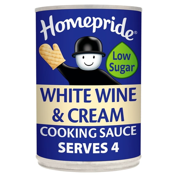 Homepride White Wine Cooking Sauce Can 400g, Imported from Britain