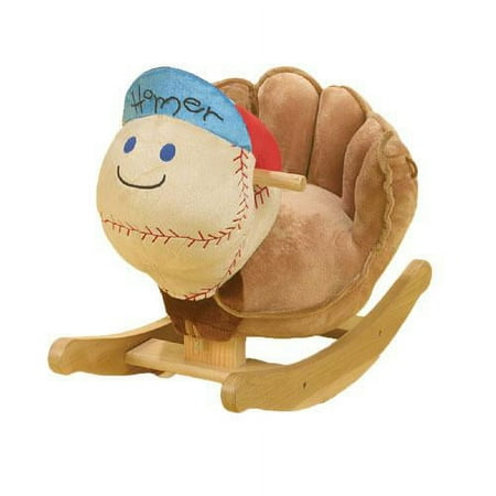 Homer Baseball Rocker with Softly Padded Seat