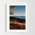 thumbnail image 1 of Homer - Homer Alaska Photography Landscape Mountain Scenic Autumn Nature Lake Wilderness White Framed Wall Art Print 12 x 18 inches, 1 of 1