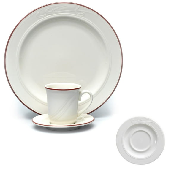 Homer Laughlin 6151613 Lydia Maroon 5.5 Saucer - 36 / CS"
