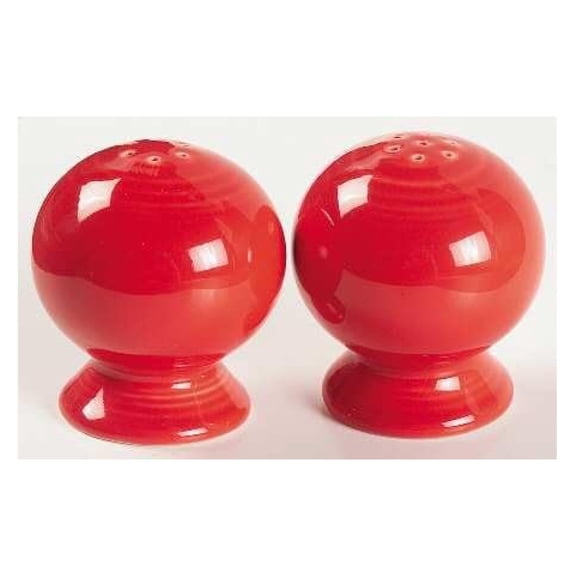 Homer Laughlin -Scarlet (Newer) Salt & Pepper Set, Fine China Dinnerware