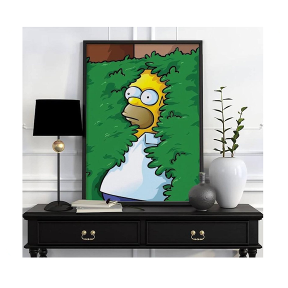 Homer Simpson, Cartoon Character Posters UNFRAMED PAPER POSTER, Home Decor