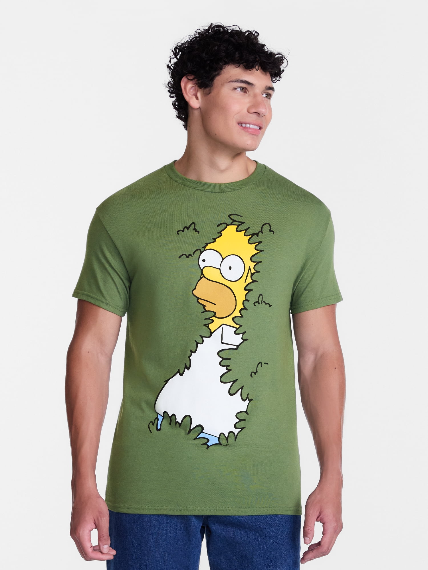 Homer Simpson Men's and Big Men's Graphic Tee with Short Sleeves, Sizes S-3XL