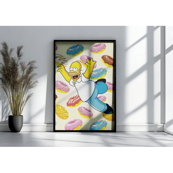 Homer Simpson Poster or Gallery Canvas Wall Art