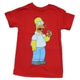 thumbnail image 1 of The Simpsons Mens T-Shirt - Homer Duff Beer Burp & Logo, 1 of 3