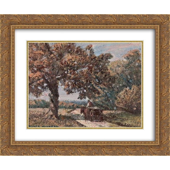 Homer Watson 2x Matted 24x20 Gold Ornate Framed Art Print 'The Load Home'