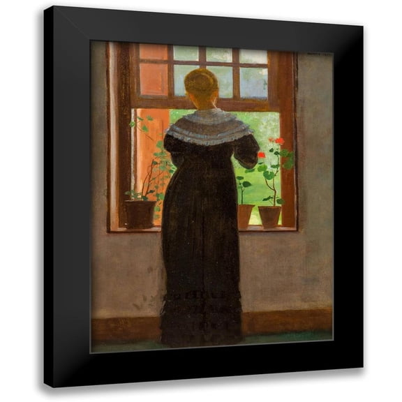 Homer, Winslow 12x14 Black Modern Framed Museum Art Print Titled - An Open Window