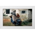 thumbnail image 1 of Homer, Winslow 14x10 White Modern Wood Framed Museum Art Print Titled - Picking Flowers, 1 of 4