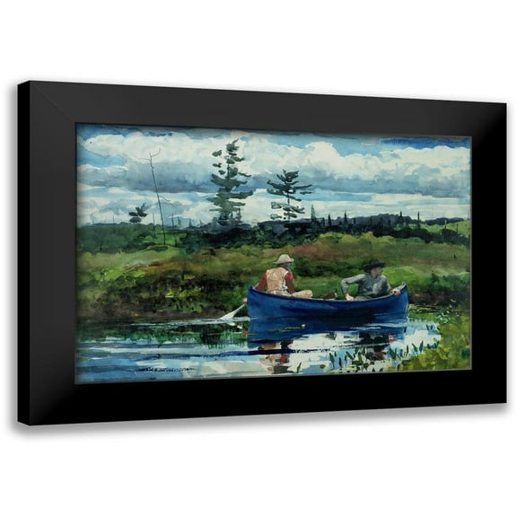 Homer, Winslow 14x11 Black Modern Framed Museum Art Print Titled - The Blue Boat