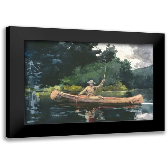 Homer, Winslow 14x11 Black Modern Framed Museum Art Print Titled - The North Woods