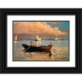 thumbnail image 1 of Homer, Winslow 14x11 Black Ornate Wood Framed with Double Matting Museum Art Print Titled - Glouchester Harbor, 1 of 4