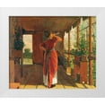 thumbnail image 1 of Homer, Winslow 14x12 White Modern Wood Framed Museum Art Print Titled - The Dinner Horn, 1 of 4