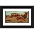 thumbnail image 1 of Homer, Winslow 18x11 Black Ornate Wood Framed with Double Matting Museum Art Print Titled - Pitching Quoits, 1 of 4