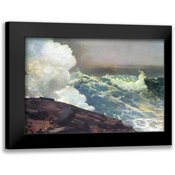 Homer, Winslow 18x13 Black Modern Framed Museum Art Print Titled - Northeaster