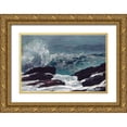 thumbnail image 1 of Homer, Winslow 18x13 Gold Ornate Wood Framed with Double Matting Museum Art Print Titled - Maine Coast, 1 of 4