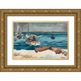 thumbnail image 1 of Homer, Winslow 18x13 Gold Ornate Wood Framed with Double Matting Museum Art Print Titled - Nassau, 1 of 4