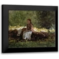thumbnail image 1 of Homer, Winslow 18x15 Black Modern Framed Museum Art Print Titled - On The Fence, 1 of 5