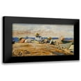 thumbnail image 1 of Homer, Winslow 24x15 Black Modern Framed Museum Art Print Titled - Three Boys on the Shore, 1 of 5